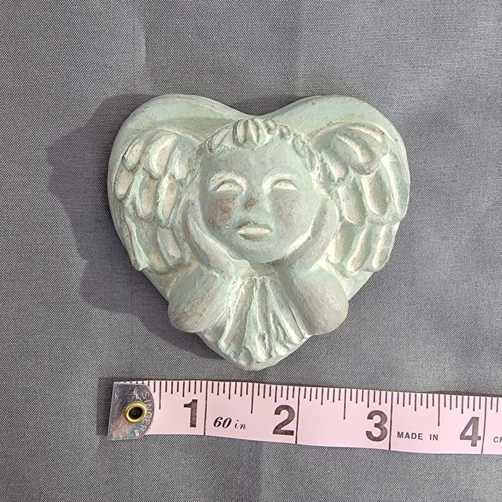 Isabel Bloom Set Of 6 Vintage All Signed Concrete Decorative Hearts